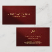 Moderne, elegante Vorlage Beruflich Premium Dick Visitenkarte (Vorne/Hinten)