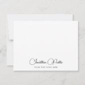 Moderne, elegante Vorlage für den Skriptnamen Pers (Rückseite)