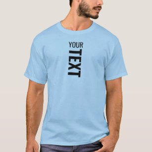 Moderne Elegante Vorlage Herren's Basic Light Blue T-Shirt
