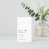 Moderne elegante Vorlage Hochladen Ihres Logos Ver Visitenkarte (Stehend Vorderseite)