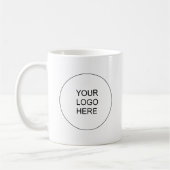 Moderne elegante Vorlage Laden Sie Ihr Firmenlogo Kaffeetasse (Links)