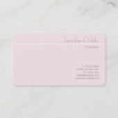 Moderne elegante Vorlage Trendy Beruflich Top Visitenkarte (Rückseite)