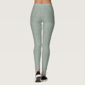 Moderne elegante Vorlage Trendy Pastellgrün Farbe Leggings (Rückseite)
