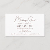 Moderne Elegante Wählen Sie eine andere Ansicht fü Visitenkarte (Rückseite)