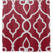 Moderne, elegante Wanddekorationen in Bordeaux, he Duschvorhang (Vorderseite)