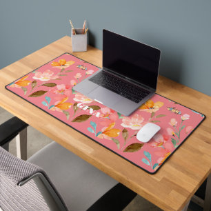  Moderne elegante Wasserfarbe Rosa  Schreibtischunterlage