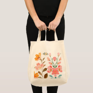Moderne Elegante Wasserfarbe Rosa Tragetasche
