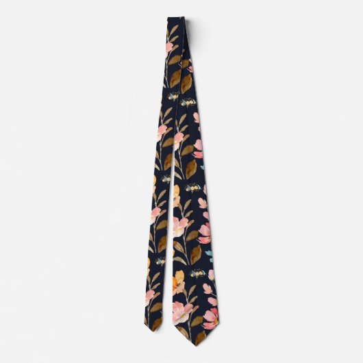 Moderne Elegante Wasserfarben Krawatte (Rückseite)