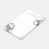 Moderne Elegante Wasserfarben Minimalistisch Post-it Klebezettel (angewinkelt)