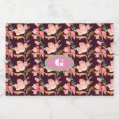 Moderne Elegante Wasserfarben Schaumweinetikett (Einzelnes Label)