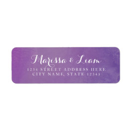 Moderne Elegante Wasserfarben | Violet-Adresse