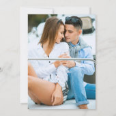 Moderne elegante Wassersportjacht Einladung (Rückseite)