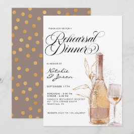 Moderne Elegante Watercolor Probe Einladung