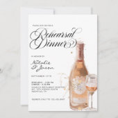 Moderne Elegante Watercolor Probe Einladung (Vorderseite)