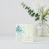 Moderne Elegante Watercolor Quadratische Visitenkarte (Stehend Vorderseite)