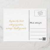 Moderne elegante Wedding Baby Shower Veranstaltung Folie Einladungspostkarte (Back)