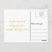 Moderne elegante Wedding Baby Shower Veranstaltung Postkarte (Rückseite)