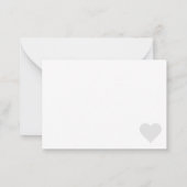 Moderne Elegante Wedding Vielen Dank Newlyweds Cou Mitteilungskarte (Rückseite)