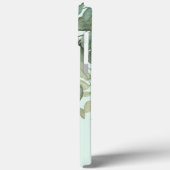 Moderne, elegante Weibchen-Eukalyptus-Blätter Case-Mate iPhone Hülle (Rückseite / Links)