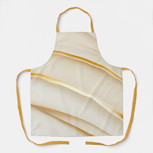 Moderne elegante weiche Creme einfach Schürze (Vorderseite)