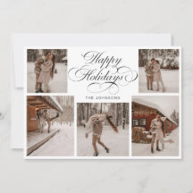 Moderne elegante Weihnachts-Fotocollage