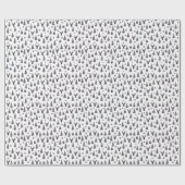 Moderne elegante Weihnachtselemente Geschenkpapier (Flach)