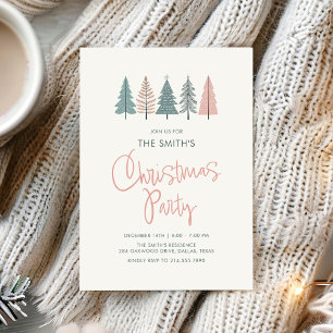 Moderne elegante Weihnachtsfeier-Party Einladung