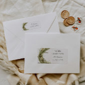 Moderne elegante Weihnachtskranz-Rücksendeadresse