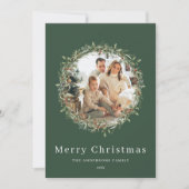 Moderne, elegante Weihnachtskreidekarte Feiertagskarte (Vorderseite)