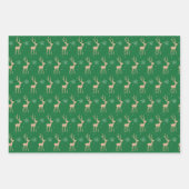 Moderne, elegante Weihnachtsschreie grün Geschenkpapier Set (Vorderseite 2)