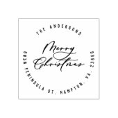 Moderne, elegante Weihnachtsschrift Gummistempel (Prägung)