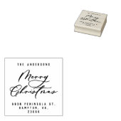 Moderne, elegante Weihnachtsschrift Gummistempel (Stempel)