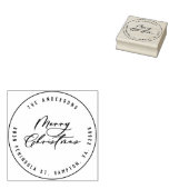 Moderne, elegante Weihnachtsschrift Gummistempel (Stempel)