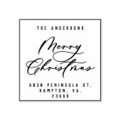 Moderne, elegante Weihnachtsschrift Gummistempel (Prägung)