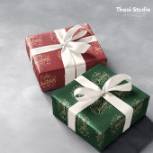 Moderne Elegante Weiße Feiertage Satinband