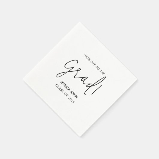 Moderne, elegante Weiße Herzlichen Glückwunsch Abs Serviette (Ecke)