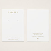 Moderne elegante weiße Ohrhörerkarte (Vorne & Hinten)