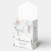 Moderne elegante Weiße Orchideen Hochzeit Vielen D Geschenkschachtel (Geöffnet)