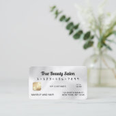 Moderne, elegante weiße Seidenkarte Visitenkarte (Stehend Vorderseite)