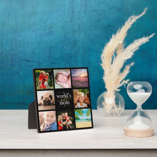 Moderne Elegante Welten Beste Mama 8 Fotoplatte (InSitu)