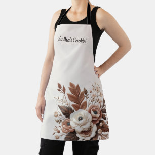 Moderne elegante westliche Landhausblumen Schürze
