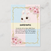 Moderne elegante White Bunny Baby Dusche Begleitkarte (Vorderseite)