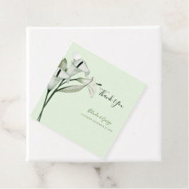 Moderne Elegante White Calla Lilies Wedding Geschenkanhänger