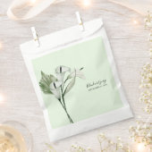 Moderne Elegante White Calla Lilies Wedding Geschenktütchen (Ausgeschnitten)