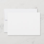 Moderne elegante White Orchids Wedding RSVP Card Dankeskarte (Rückseite)