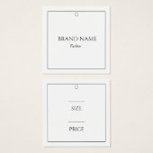 Moderne elegante White Price-Markierung (Vorne & Hinten)