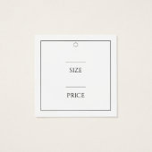 Moderne elegante White Price-Markierung (Rückseite)