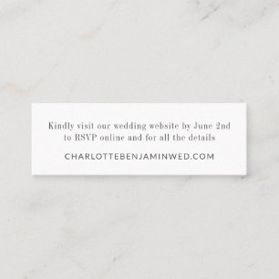 Moderne, elegante White UAWG Online Website Mini C Visitenkarte