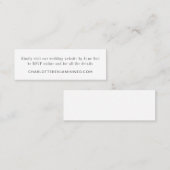 Moderne, elegante White UAWG Online Website Mini C Visitenkarte (Vorne/Hinten)