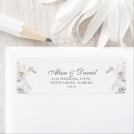 Moderne elegante Wild Orchid-Hochzeitadresse